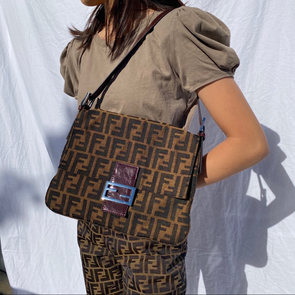 Fendi ZUCCA mama baguette bag